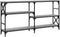 vidaXL - Wandtafel - 150x29x76,5 - cm - bewerkt - hout - grijs - sonoma - eikenkleurig