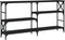 vidaXL - Wandtafel - 150x29x76,5 - cm - bewerkt - hout - zwart