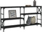 vidaXL - Wandtafel - 150x29x76,5 - cm - bewerkt - hout - zwart