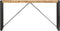 vidaXL - Wandtafel - 150x35x76 - cm - massief - sheeshamhout