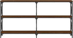 vidaXL - Wandtafel - 156x28x80,5 - cm - bewerkt - hout - bruin - eikenkleur
