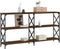 vidaXL - Wandtafel - 156x28x80,5 - cm - bewerkt - hout - bruin - eikenkleur