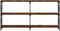 vidaXL - Wandtafel - 156x28x80,5 - cm - bewerkt - hout - gerookt - eikenkleurig