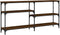 vidaXL - Wandtafel - 160x29x75 - cm - bewerkt - hout - bruin - eikenkleur