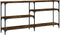 vidaXL - Wandtafel - 160x29x75 - cm - bewerkt - hout - gerookt - eikenkleurig