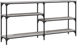 vidaXL - Wandtafel - 160x29x75 - cm - bewerkt - hout - grijs - sonoma - eikenkleurig