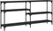 vidaXL - Wandtafel - 160x29x75 - cm - bewerkt - hout - zwart
