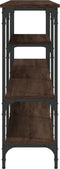vidaXL - Wandtafel - 160x29x80 - cm - bewerkt - hout - bruin - eikenkleur