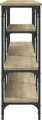 vidaXL - Wandtafel - 160x29x80 - cm - bewerkt - hout - sonoma - eikenkleurig
