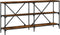 vidaXL - Wandtafel - 160x30x75 - cm - bewerkt - hout - en - ijzer - gerookt - eikenkleur