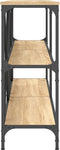 vidaXL - Wandtafel - 160x30x75 - cm - bewerkt - hout - en - ijzer - sonoma - eikenkleur