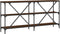 vidaXL - Wandtafel - 160x30x75 - cm - bewerkt - hout - en - ijzer - bruin - eikenkleur
