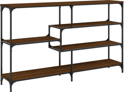 vidaXL - Wandtafel - 160x32x95 - cm - bewerkt - hout - bruin - eikenkleur