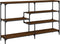 vidaXL - Wandtafel - 160x32x95 - cm - bewerkt - hout - bruin - eikenkleur