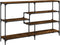 vidaXL - Wandtafel - 160x32x95 - cm - bewerkt - hout - gerookt - eikenkleurig
