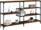 vidaXL - Wandtafel - 160x32x95 - cm - bewerkt - hout - gerookt - eikenkleurig