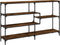 vidaXL - Wandtafel - 160x32x95 - cm - bewerkt - hout - gerookt - eikenkleurig