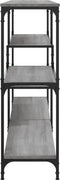 vidaXL - Wandtafel - 160x32x95 - cm - bewerkt - hout - grijs - sonoma - eikenkleurig