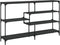 vidaXL - Wandtafel - 160x32x95 - cm - bewerkt - hout - zwart