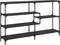 vidaXL - Wandtafel - 160x32x95 - cm - bewerkt - hout - zwart
