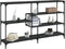 vidaXL - Wandtafel - 160x32x95 - cm - bewerkt - hout - zwart