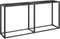 vidaXL - Wandtafel - 160x35x75,5 - cm - gehard - glas - zwartmarmerkleurig