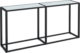 vidaXL - Wandtafel - 160x35x75,5 - cm - gehard - glas - witmarmerkleurig
