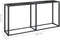 vidaXL - Wandtafel - 160x35x75,5 - cm - gehard - glas - zwartmarmerkleurig