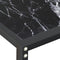 vidaXL - Wandtafel - 160x35x75,5 - cm - gehard - glas - zwartmarmerkleurig