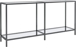 vidaXL - Wandtafel - 160x35x75,5 - cm - gehard - glas - transparant