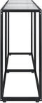 vidaXL - Wandtafel - 160x35x75,5 - cm - gehard - glas - transparant