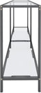 vidaXL - Wandtafel - 160x35x75,5 - cm - gehard - glas - transparant