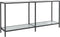vidaXL - Wandtafel - 160x35x75,5 - cm - gehard - glas - wit