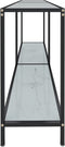 vidaXL - Wandtafel - 160x35x75,5 - cm - gehard - glas - wit