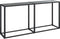 vidaXL - Wandtafel - 160x35x75,5 - cm - gehard - glas - zwart