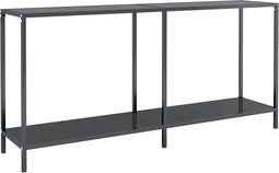vidaXL - Wandtafel - 160x35x75,5 - cm - gehard - glas - zwart