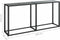 vidaXL - Wandtafel - 160x35x75,5 - cm - gehard - glas - zwart