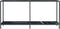 vidaXL - Wandtafel - 160x35x75,5 - cm - gehard - glas - zwart