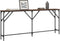 vidaXL - Wandtafel - 180x23x75 - cm - bewerkt - hout - bruin - eikenkleur