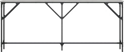 vidaXL - Wandtafel - 180x23x75 - cm - bewerkt - hout - grijs - sonoma - eikenkleurig