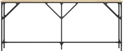 vidaXL - Wandtafel - 180x23x75 - cm - bewerkt - hout - sonoma - eikenkleurig