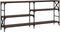 vidaXL - Wandtafel - 180x29x76,5 - cm - bewerkt - hout - bruin - eikenkleur