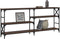 vidaXL - Wandtafel - 180x29x76,5 - cm - bewerkt - hout - bruin - eikenkleur
