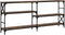 vidaXL - Wandtafel - 180x29x76,5 - cm - bewerkt - hout - gerookt - eikenkleurig