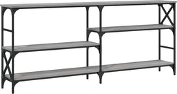 vidaXL - Wandtafel - 180x29x76,5 - cm - bewerkt - hout - grijs - sonoma - eikenkleurig