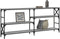 vidaXL - Wandtafel - 180x29x76,5 - cm - bewerkt - hout - grijs - sonoma - eikenkleurig