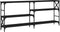 vidaXL - Wandtafel - 180x29x76,5 - cm - bewerkt - hout - zwart