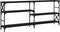 vidaXL - Wandtafel - 180x29x76,5 - cm - bewerkt - hout - zwart