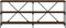 vidaXL - Wandtafel - 180x30x75 - cm - bewerkt - hout - en - ijzer - bruin - eikenkleur