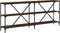 vidaXL - Wandtafel - 180x30x75 - cm - bewerkt - hout - en - ijzer - bruin - eikenkleur